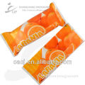 Heat seal printed plastic orange ice cream packaging food bag